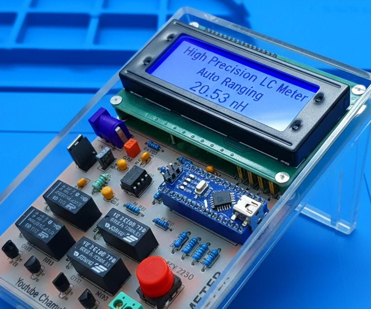 DIY High-Precision Auto-Ranging LC Meter (Inductance & Capacitance)
