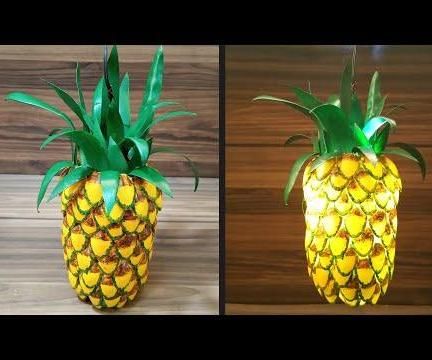 How to Make Pineapple Hanging Light|DIY|Easy Craft & Art Tutorial