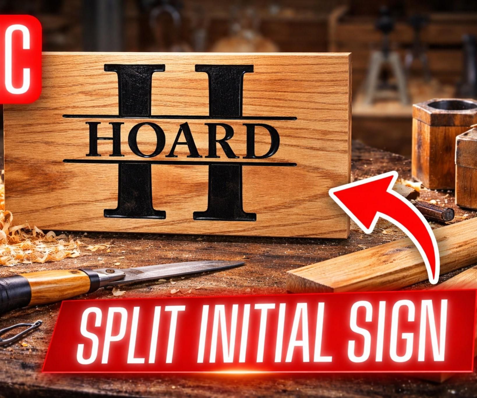 Making a Split Initial, Last Name Sign