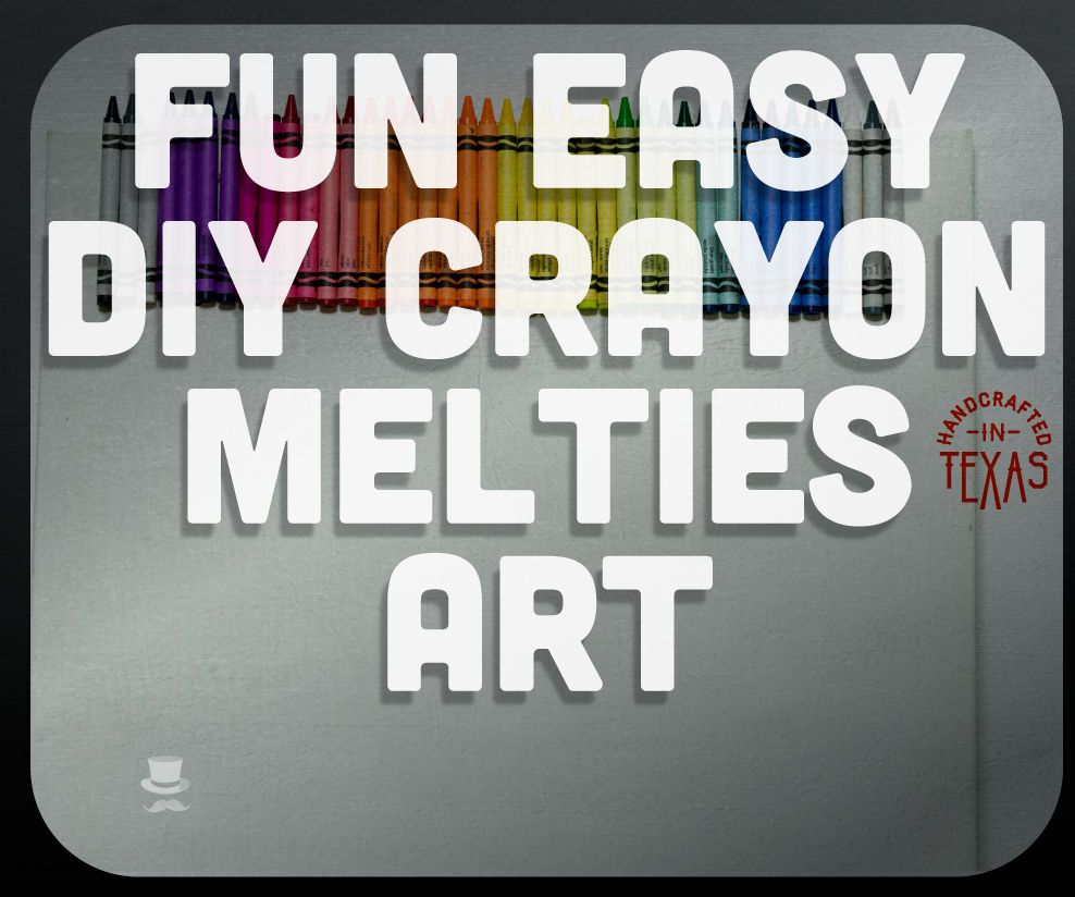 Easy Rainbow Crayon Melties Art! 