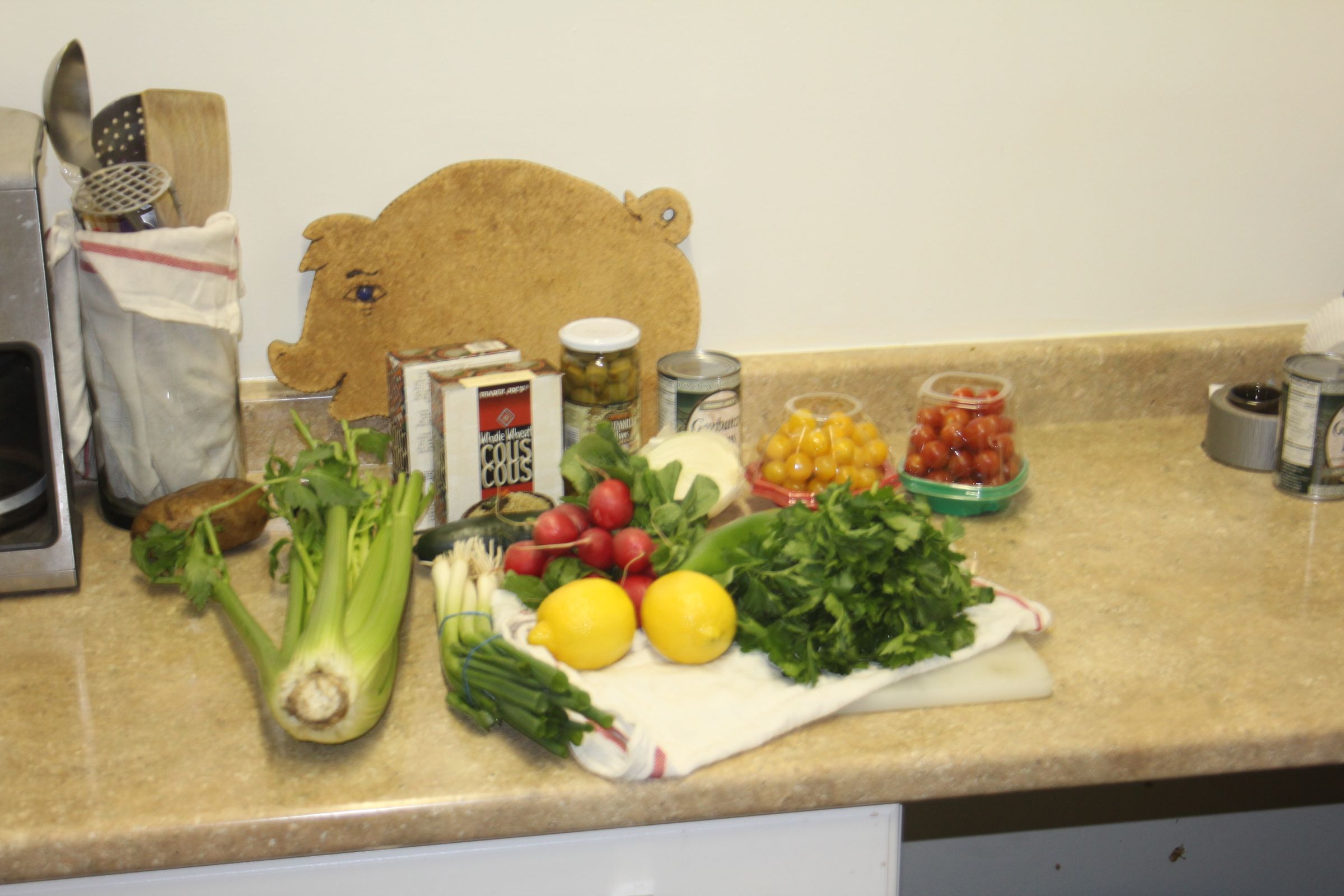 Making a Sturdy Cous Cous Salad