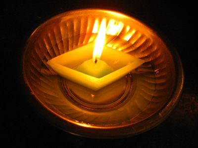 Another Floating Candle in a Bowl
