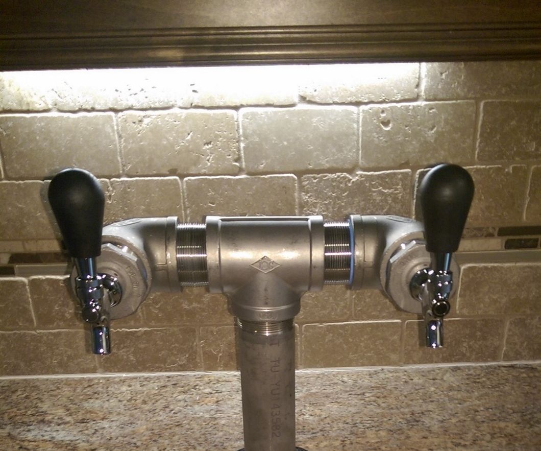 DIY Stainless Steel Pipe Draft Beer Tower