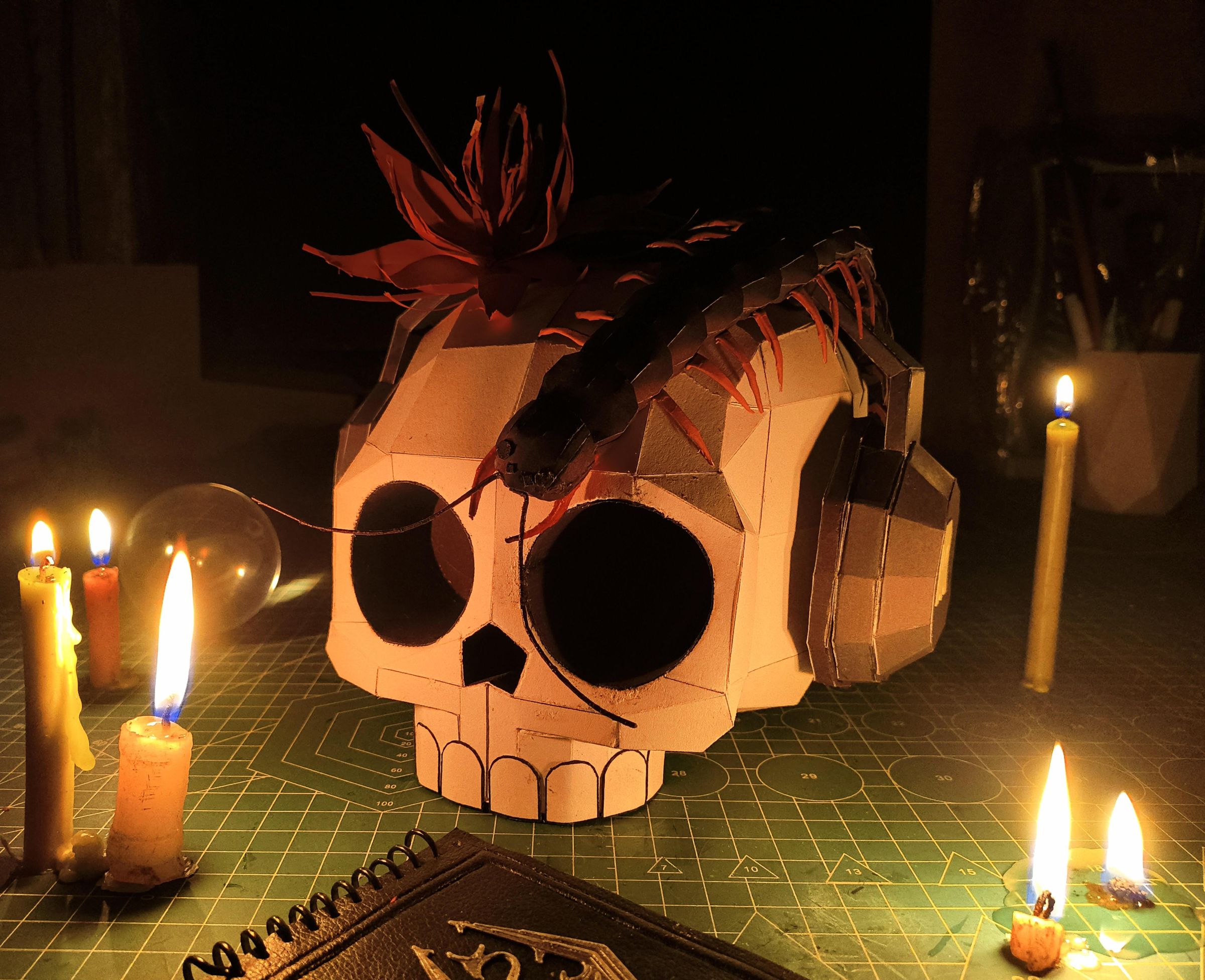Grooving Skull – 3D Halloween Decor
