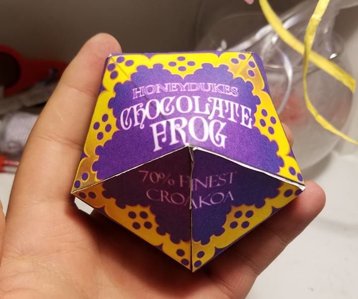 How to Make the Honeydukes Chocolate Frog Box