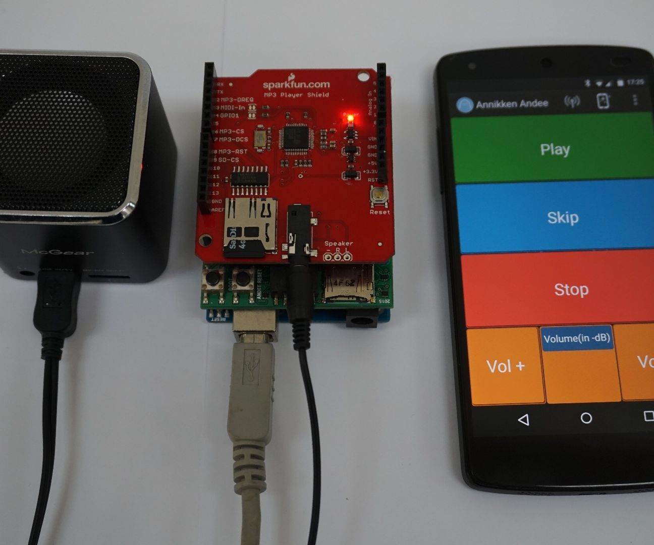 Annikken Andee MP3 Player - Play your music on Arduino via Smart phone