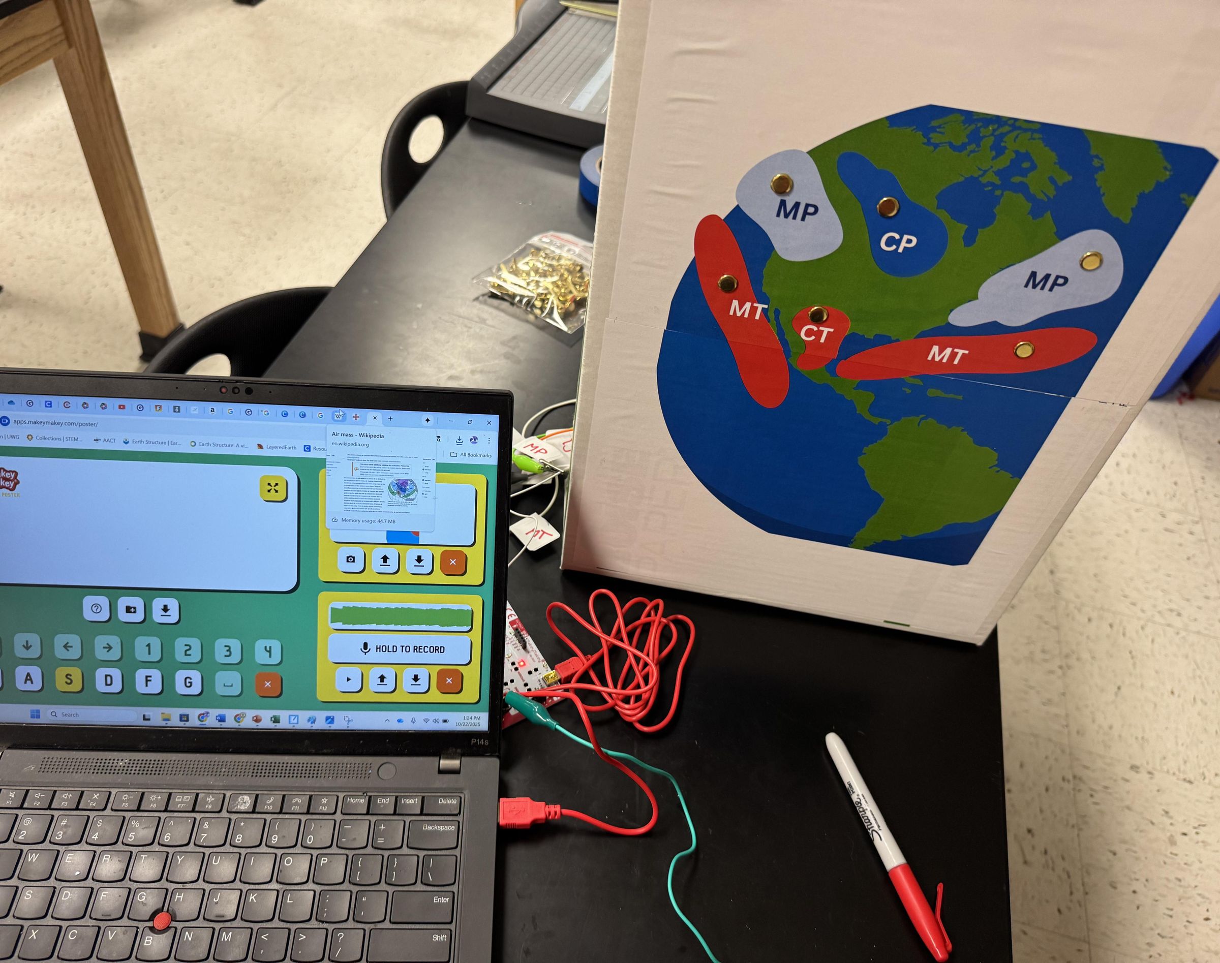 Make an Interactive Poster With Sound (Air Masses)