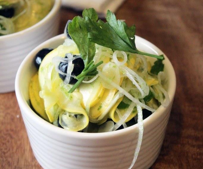 Squash Ceviche With Blueberries From Funnyloveblog.com