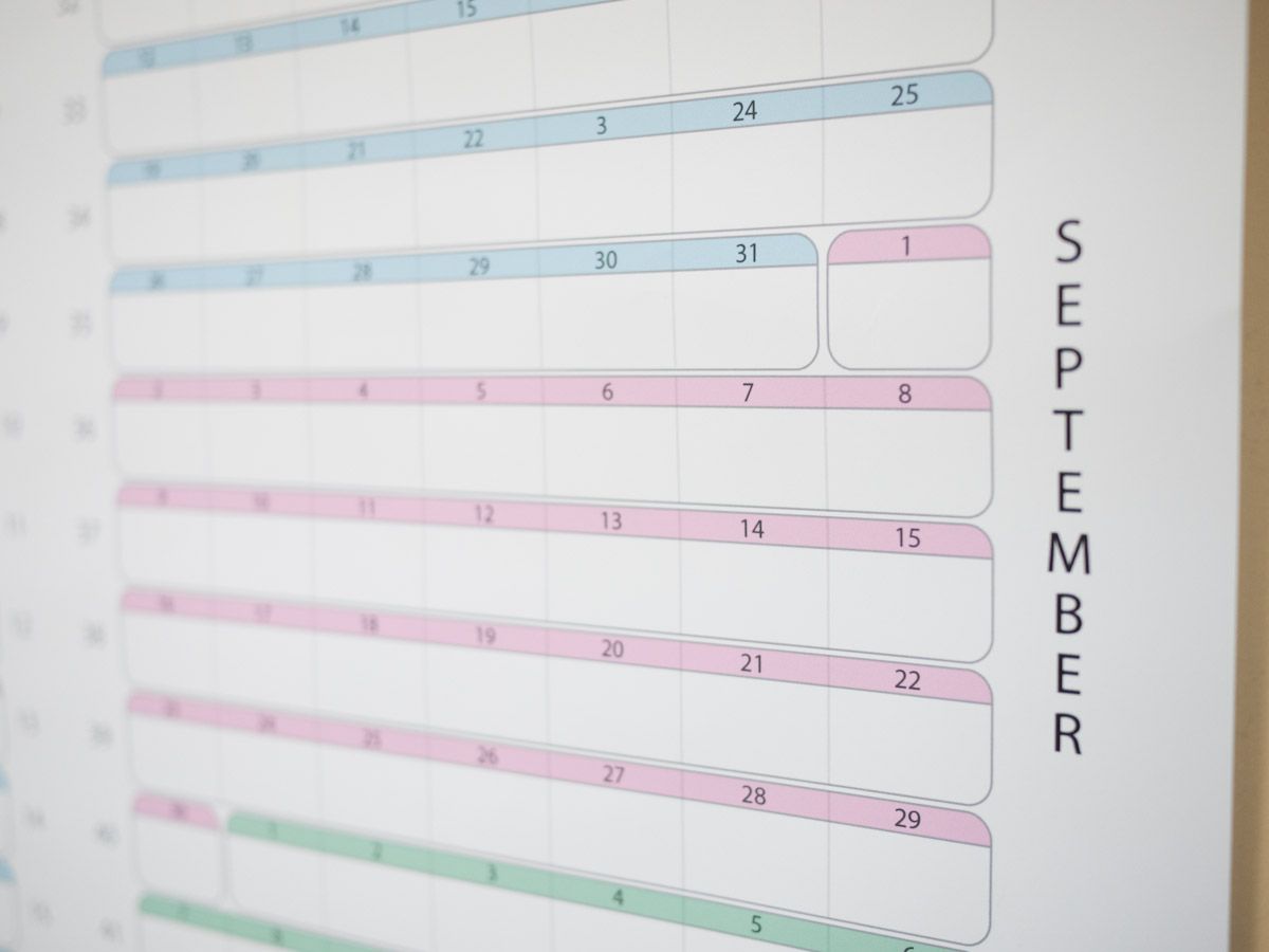 One Year Continuous Calendar Poster (with Pictures) - Instructables