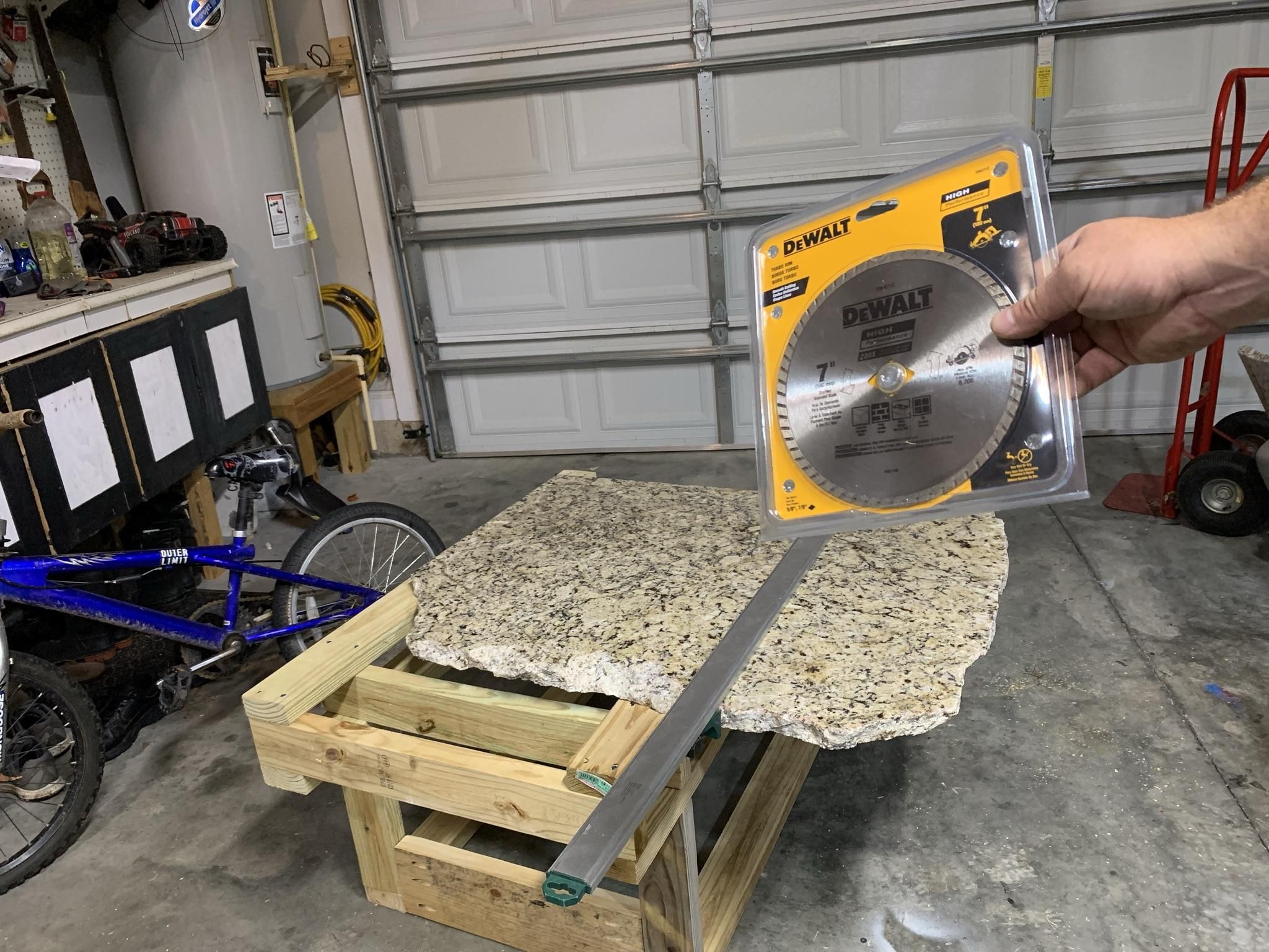 Reclaimed Granite Bar (Yes You Can Cut Granite Yourself) 7 Steps