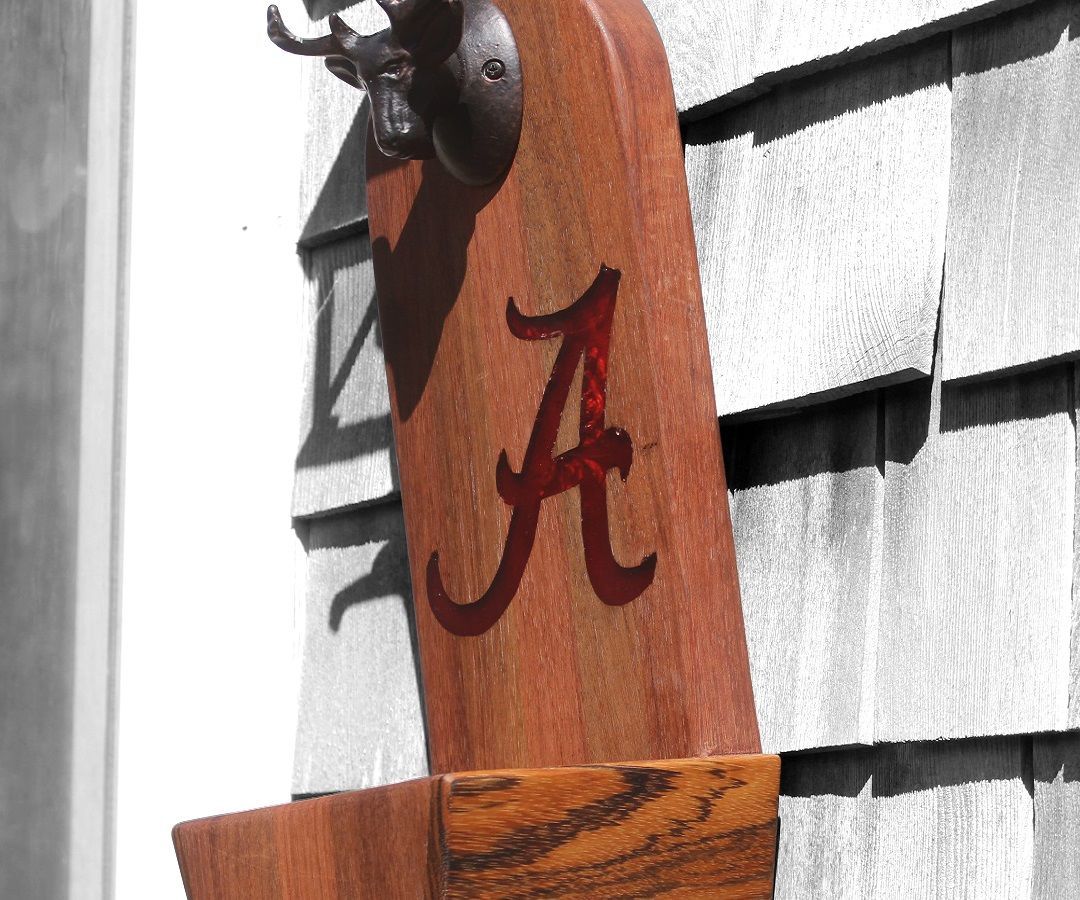 Reclaimed Mahogany Wood Bottle Opener