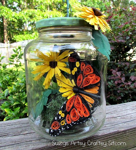 Quilled Bug in a Jar