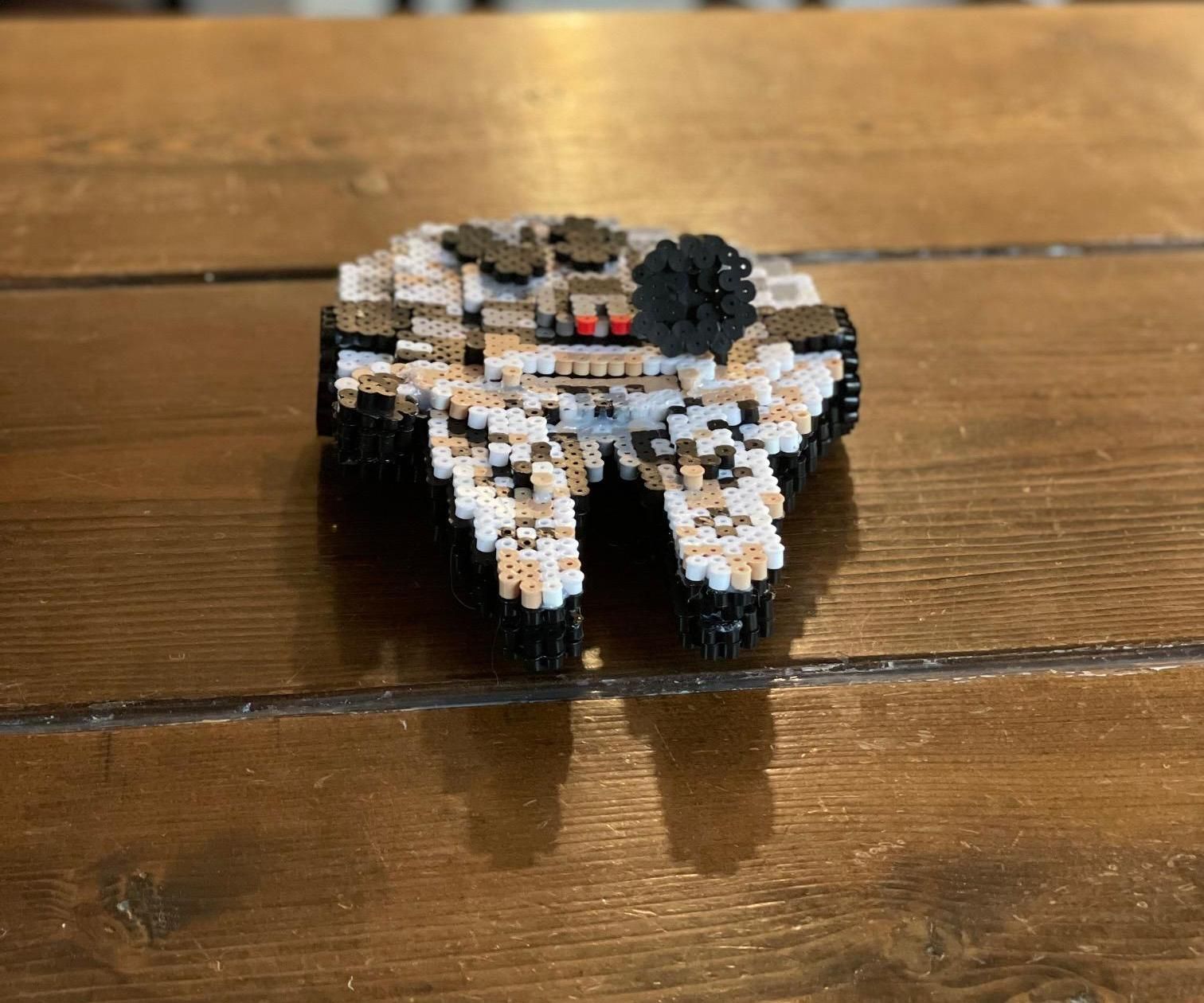 3d Perler Bead Millennium Falcon