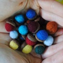 Making Needle Felted Acorns