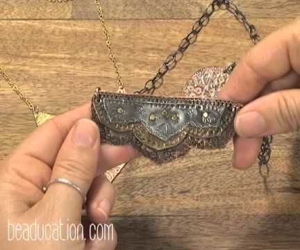 Stamped Jewelry Design Ideas by Lisa Niven Kelly at Beaducation - Step by Step Jewelry Making Video Tutorial