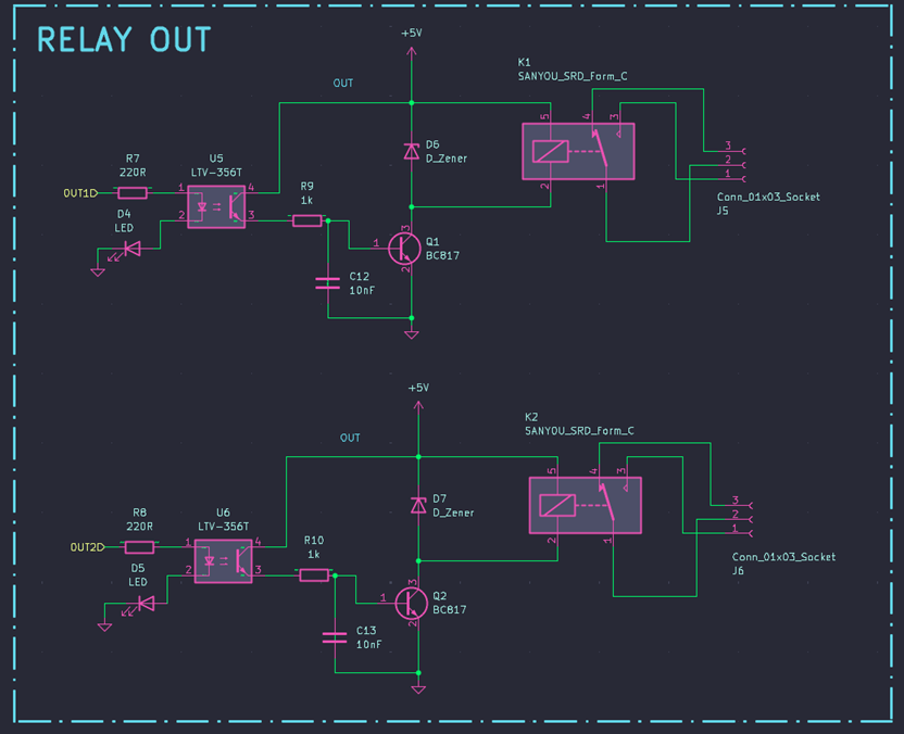 Relay Outputs — With Optical Isolation
