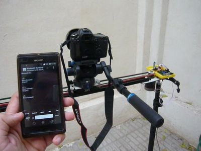 Motorized Camera Slider Controled by Android Phone