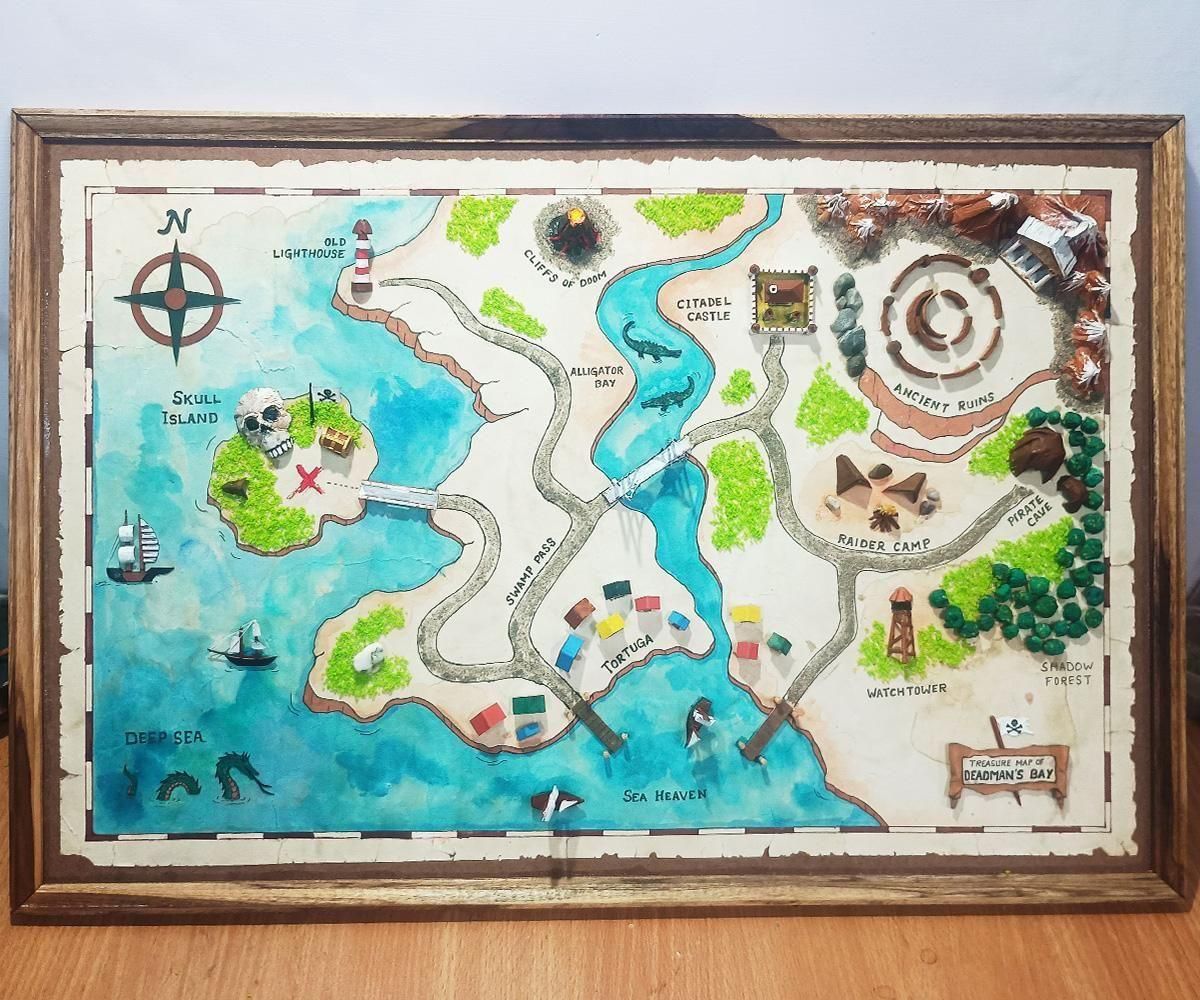 Crafting a 2.5D Treasure Map