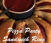 Pizza Party Sandwich Ring