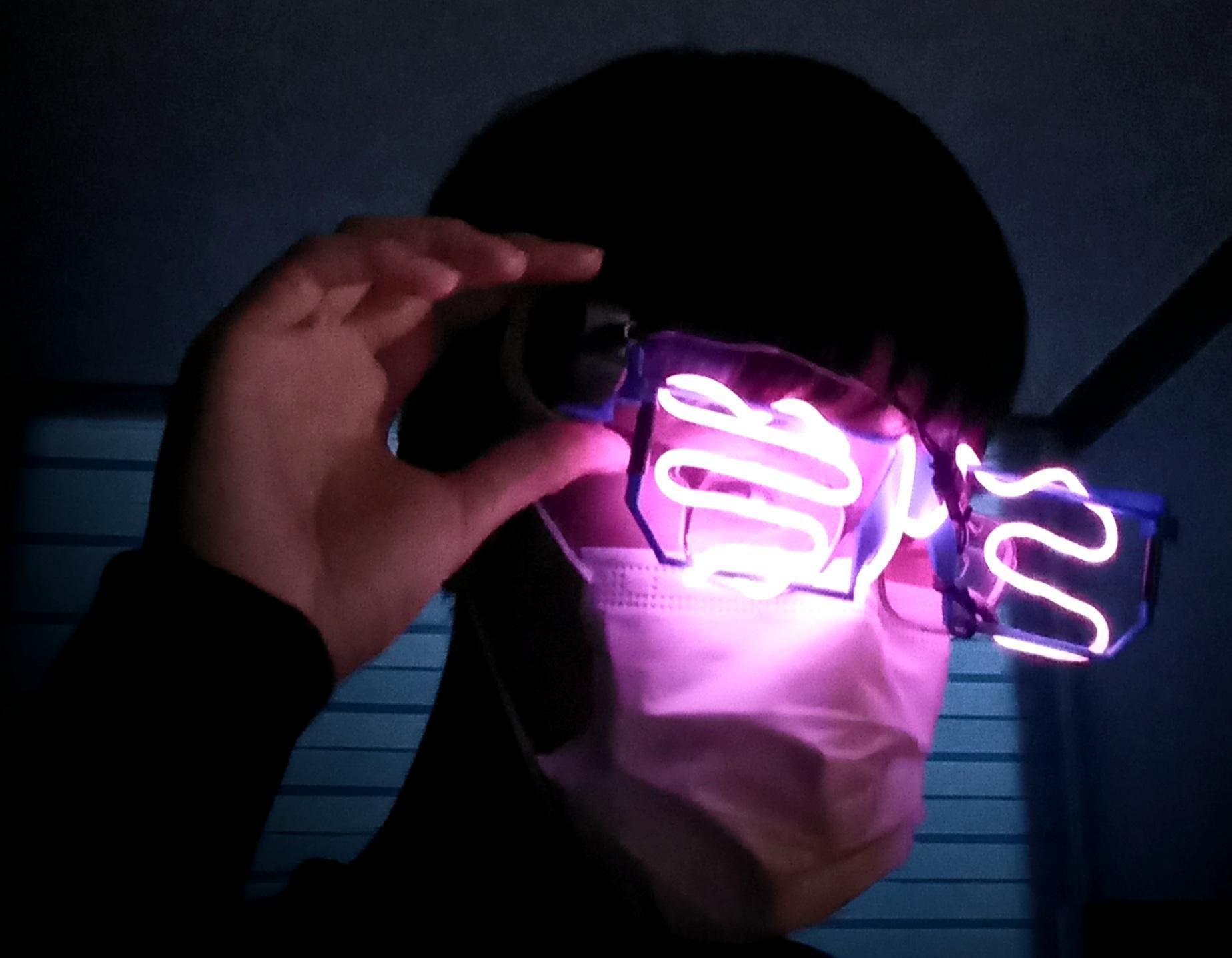 3D Printed Neon Glasses