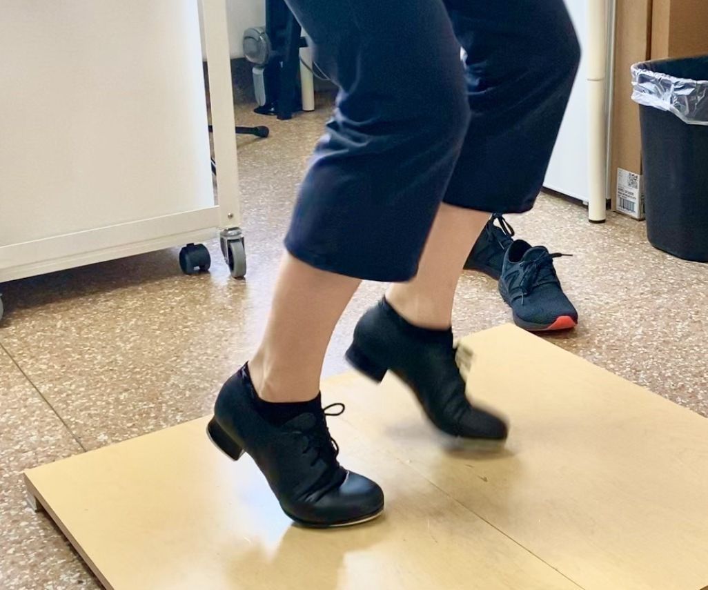 Tap Dance Floor From Shelves, Scrap Wood, Foam