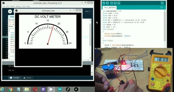 DIY Voltmeter Using Arduino and Processing