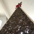 Repurposed/Upcycled Quilled Cardboard Christmas Tree