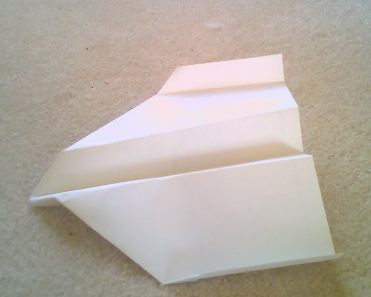 Awesome paper airplane!