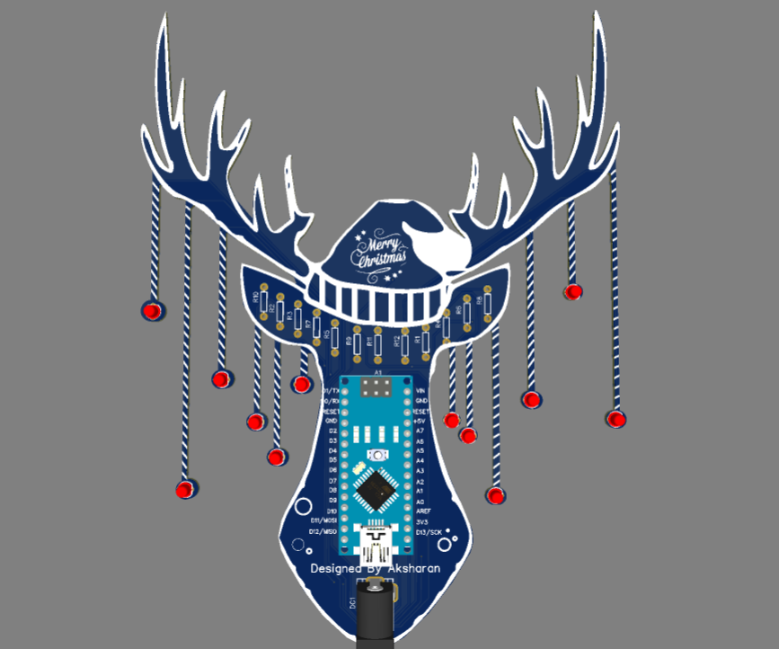 Christmas Rein Deer Pcb Design/Board