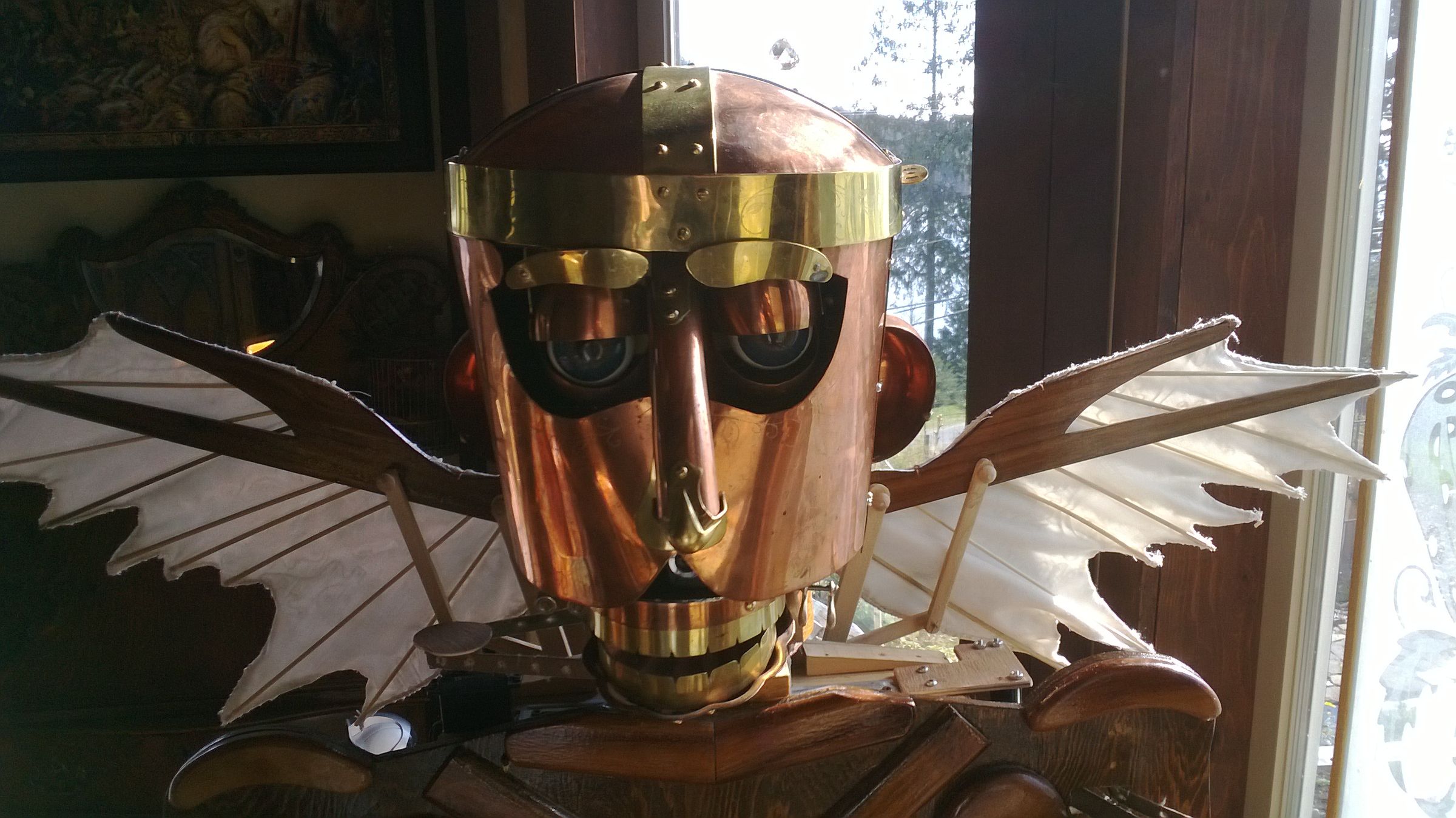 Steampunk Style Demi-droid EZ-Robot Controlled