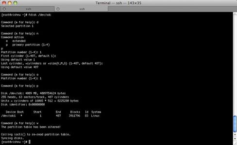 Partition SD Card (cont)