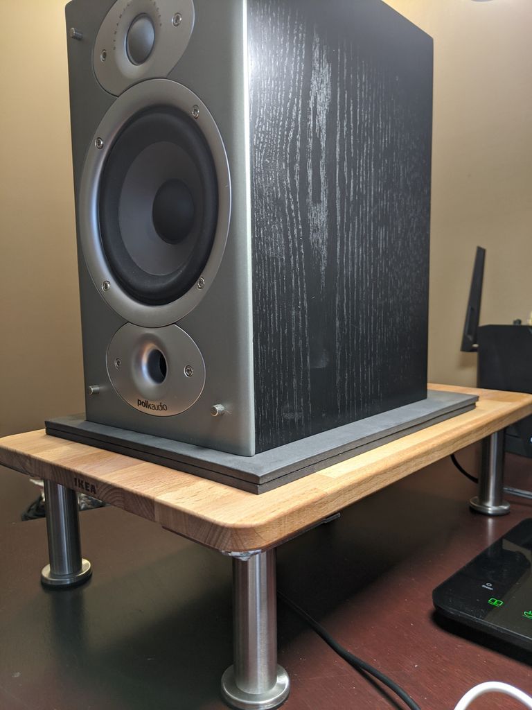Ikea Hack 15 Minute Desktop Speaker Stands 6 Steps With