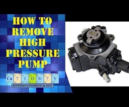 How to Remove Diesel High Pressure Pump