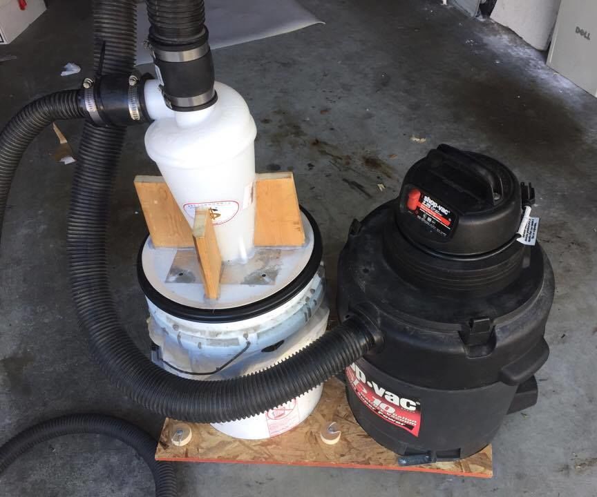Cyclone Dust Collector -- Trash Bag Idea