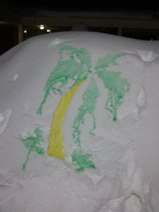 Snow Bank Street Art