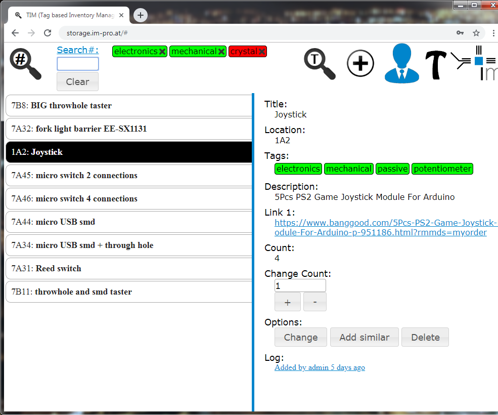 TIM [Tag Based Inventory Management System]