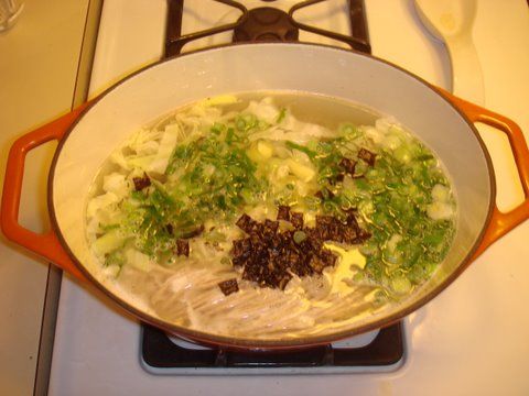 Japanese Style Miso Soup With Soba Noodles