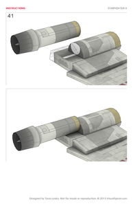 Starfighter-X Star Wars Inspired Paper Model
