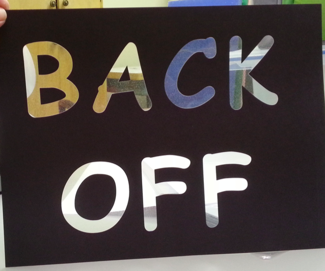 Make a Striking See-through Sign with the Silhouette Portrait cutter!