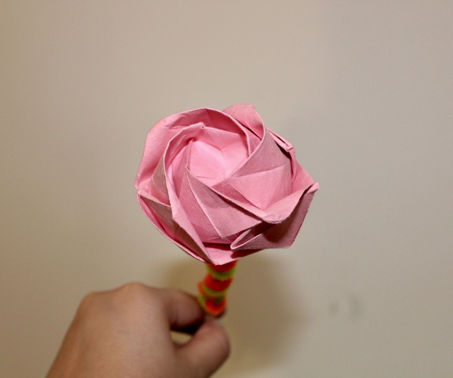 Paper Rose Boutonnière