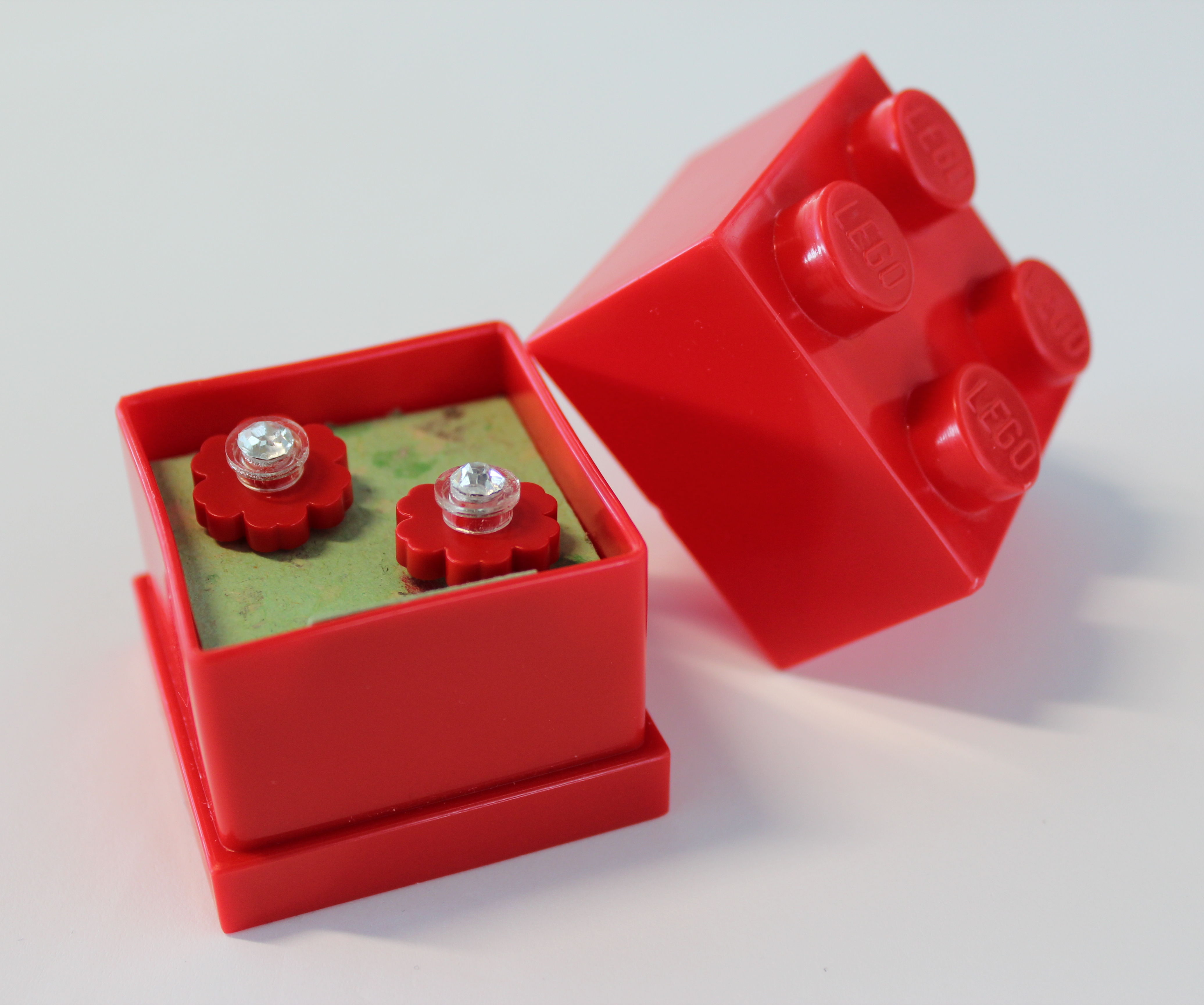 Lego Flower Earrings