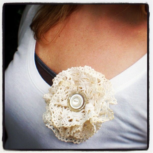 Doily Lace Flower Accessory