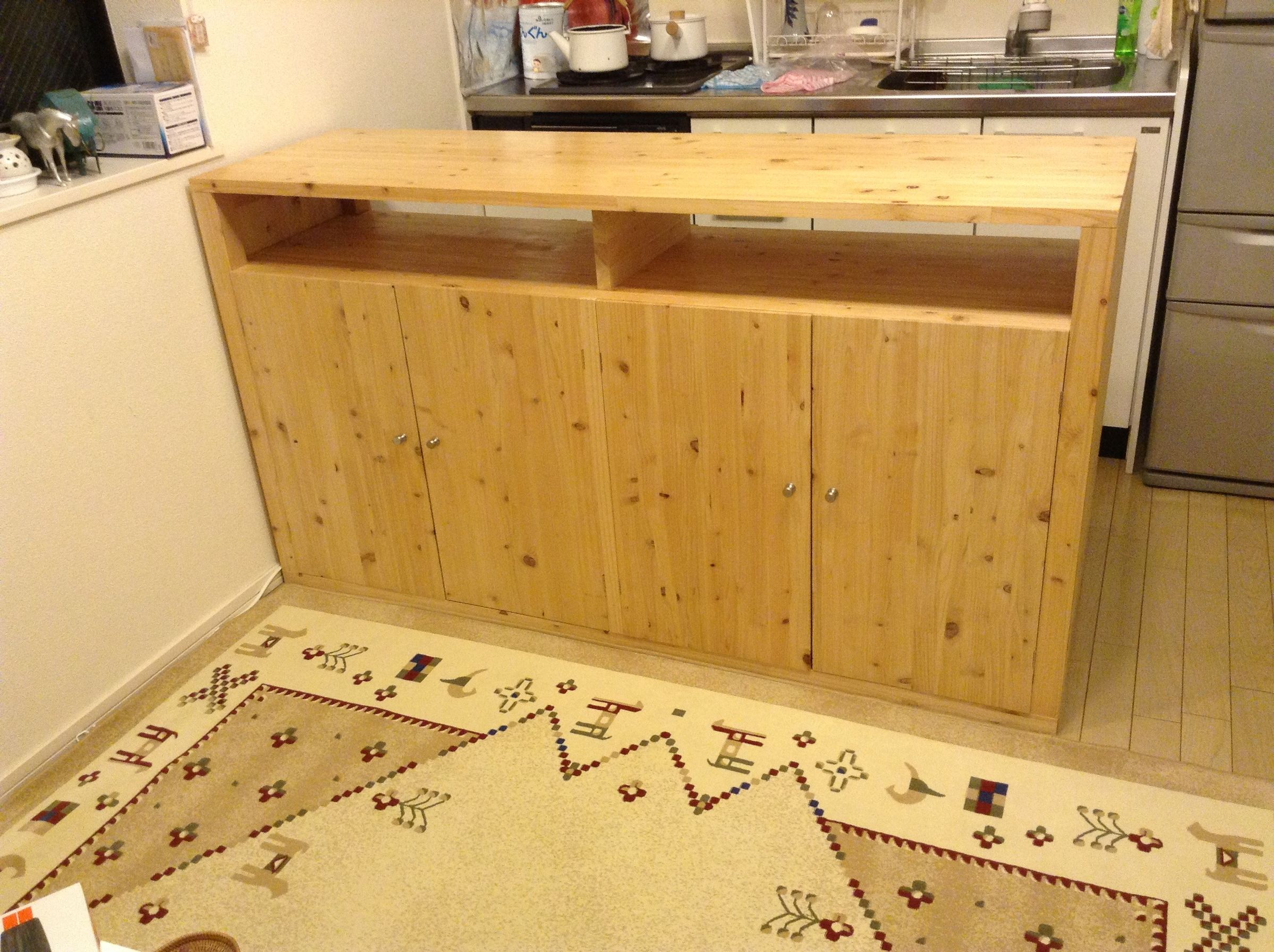 Kitchen Counter Made Of HINOKI