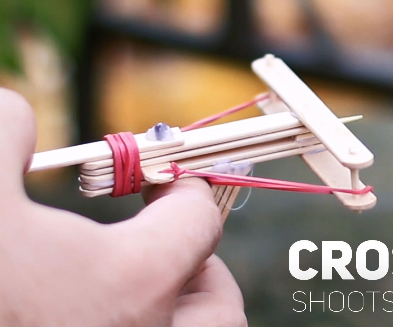 How to Make a Mini Crossbow Out of Popsicle Sticks