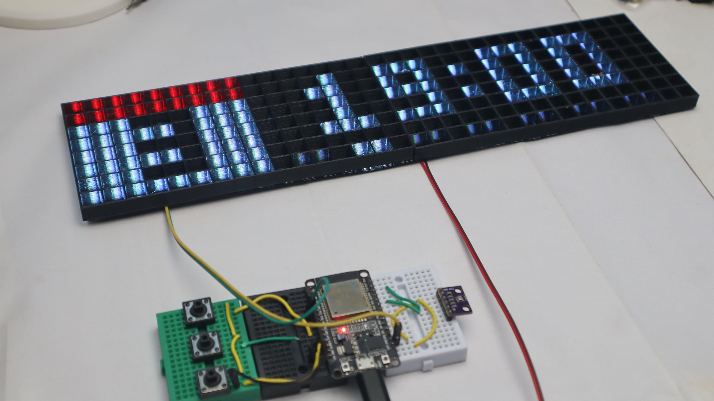 DIY 8x32 LED Matrix Smart Clock With Awtrix 3.0 : 8 Steps (with ...