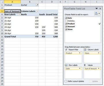 Rearrange PivotTable to Create New Report