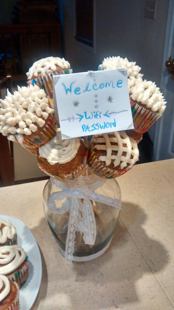 Cupcake Bouquet & Wifi Password