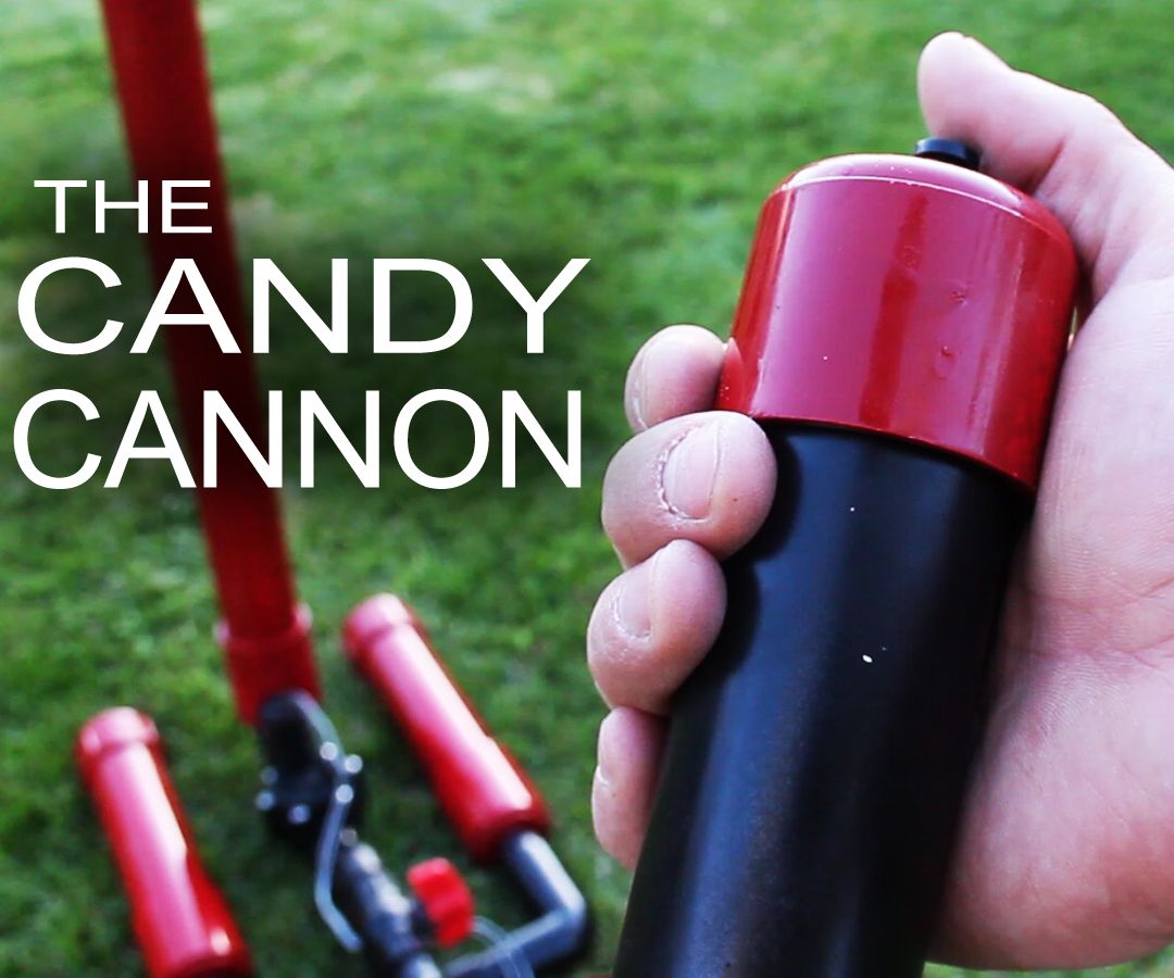 Make It Rain Down Chocolate! for Real!  Here's How to Make Your Own Pneumatic Candy Cannon!
