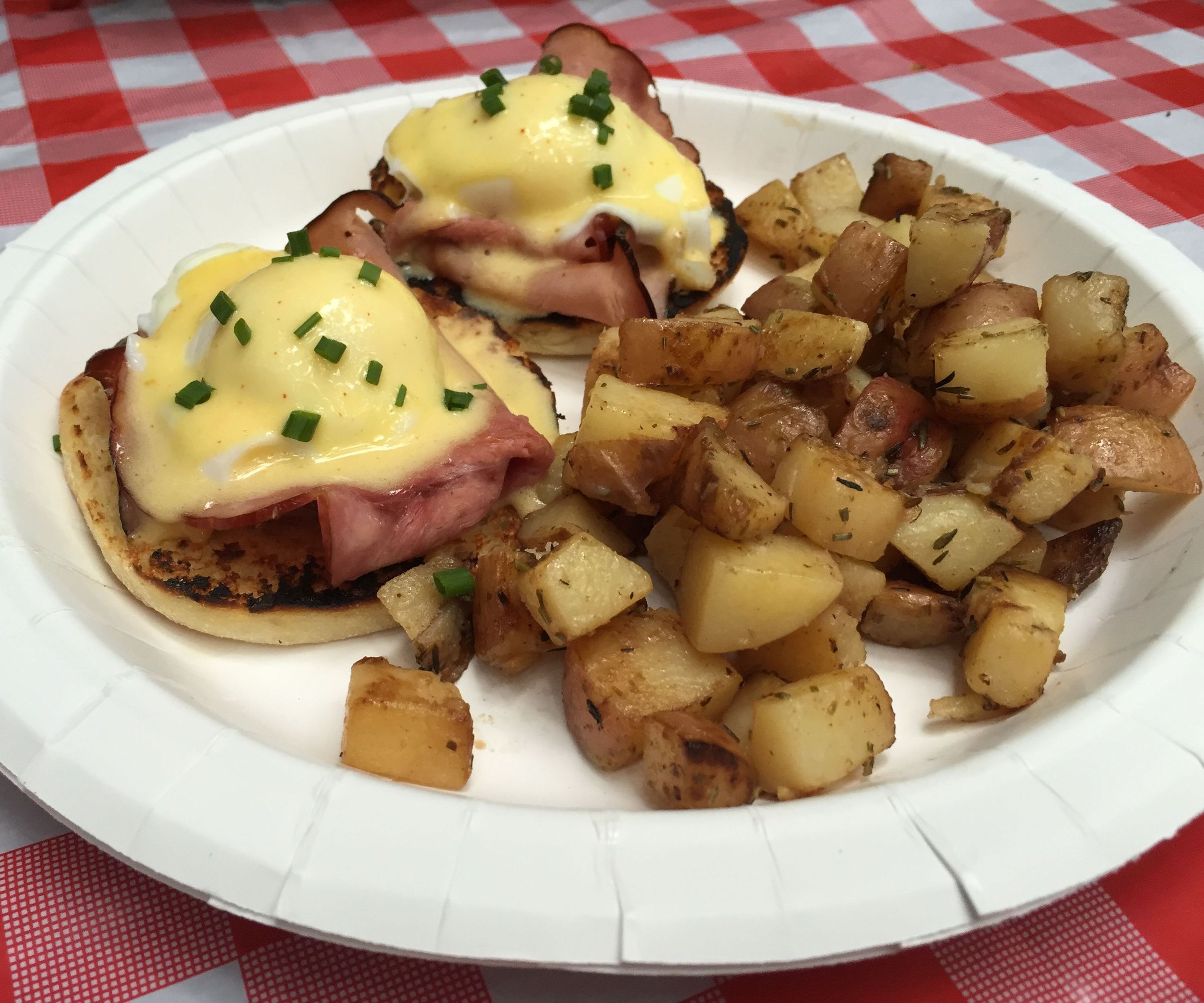 Camp Food Inspiration - Eggs Benny