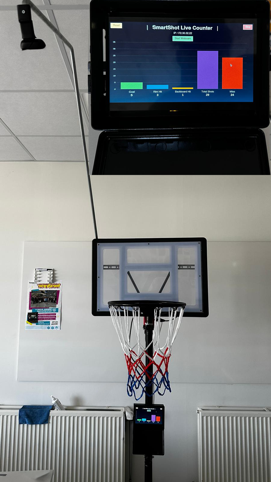 SmartShot - Computer Vision Powered Basketball Hoop
